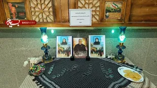 برگزاری مراسم یادبود شهدای حادثه تروریستی در ناحیه بسیج دانشجویی