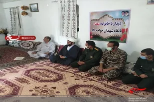 دیدار و سرکشی از خانواده شهید علیرضا خواجه داد در شهر بنجار