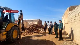 ساخت خانه برای خانواده بی بضاعت در آغاجاری