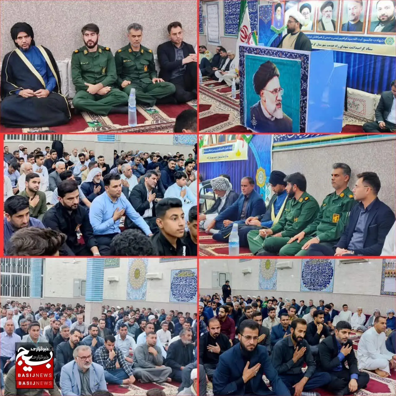 برگزاری مراسم سوگواری خادم جمهور در شهرستان کرخه