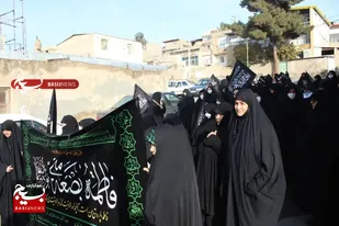 برپایی دسته عزاداری در روز شهادت حضرت فاطمه زهرا(س) در شهر کوهسار