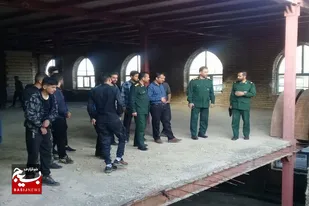 بازدید فرمانده سپاه ناحیه همدان از پروژه احداث پایگاه بسیج روستای ابرو