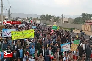 حضور باشکوه مردم شهر کاکی در راهپیمایی ۲۲بهمن