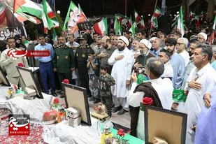 برگزاری یادواره فرماندهان شهید باحضور نماینده رهبری درتجمعات شبانه ایرانشهر