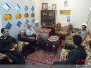 عیادت از هادی سیاسی حوزه مقاومت بسیج حضرت خاتم الانبیاء(ص)سپاه خمین