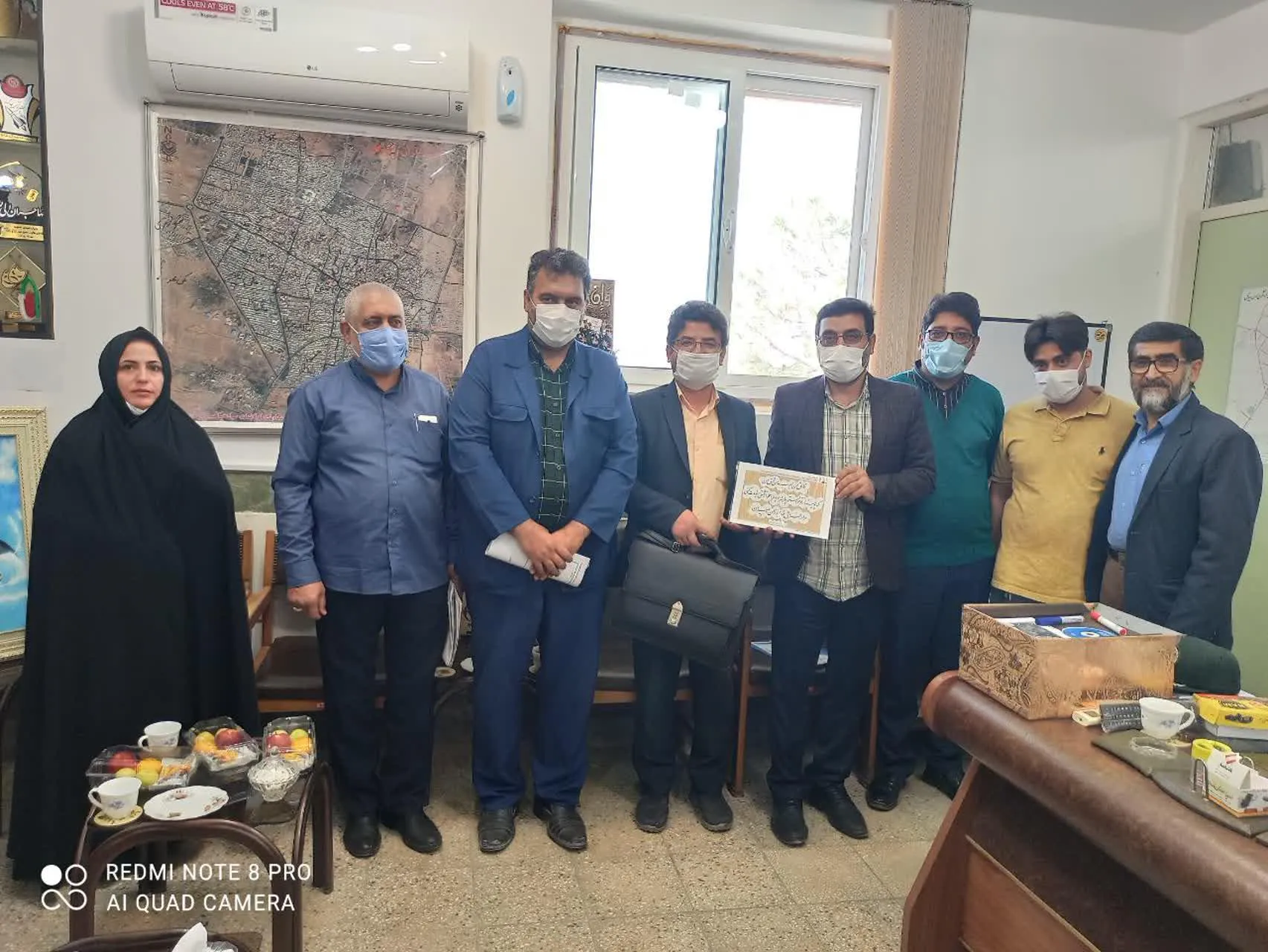 جلسه نظارت ستادی سازمان بسیج هنرمندان استان از کانون بسیج هنرمندان شهرستان آران و بیدگل