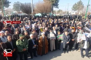 تجمع مردم تویسرکان در سالروز گرامیداشت حماسه ۹ دی