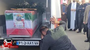 تشییع و تدفین  پیکر بسیجی شهید محمد میرزایی در املش
